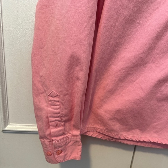 Wrangler Western Breast Cancer Pink Button Down Long Sleeve Shirt Size Large - Picture 2 of 12